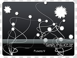 Flowers , black and white dream catcher transparent background PNG clipart