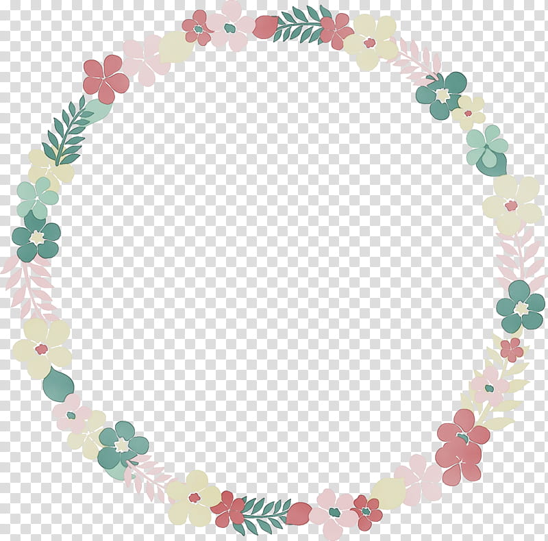 body jewelry jewellery pink necklace jewelry making, Flower Circle Frame, Floral Circle Frame, Watercolor, Paint, Wet Ink, Bead, Bracelet transparent background PNG clipart