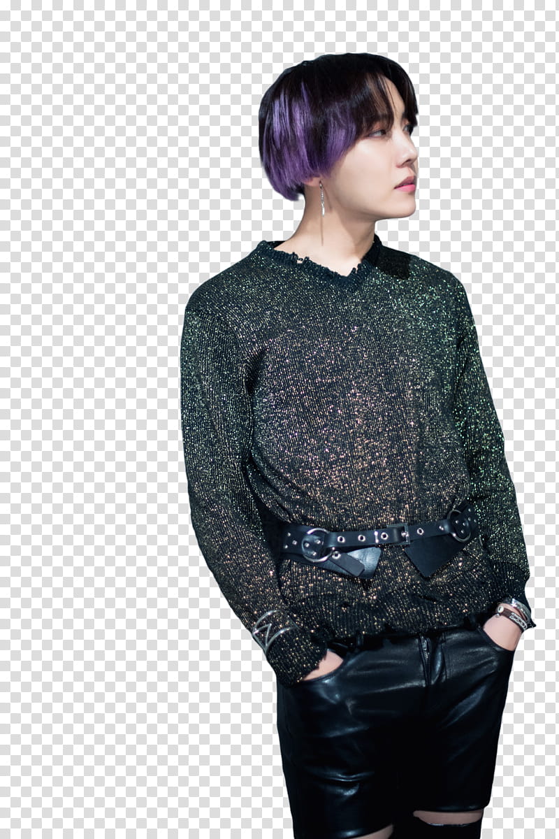 Hoseok BTS, man putting his hands on his pockets transparent background PNG clipart