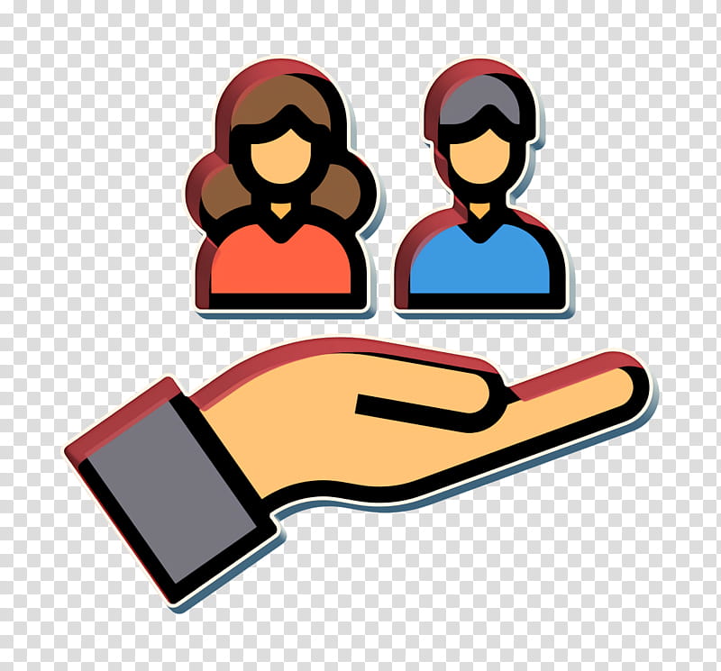 Account icon Team icon Management icon, Cartoon, Finger, Logo transparent background PNG clipart