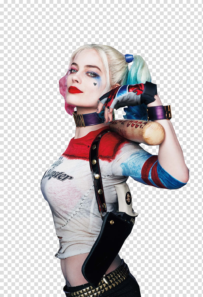 Harley Quinn, Margot Robbie as Harley Quinn transparent background PNG clipart