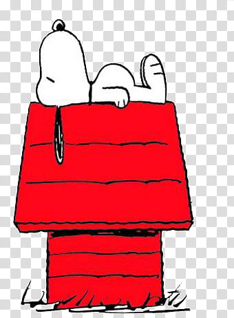 snoopy, Snoopy on red pet house illustration transparent background PNG clipart