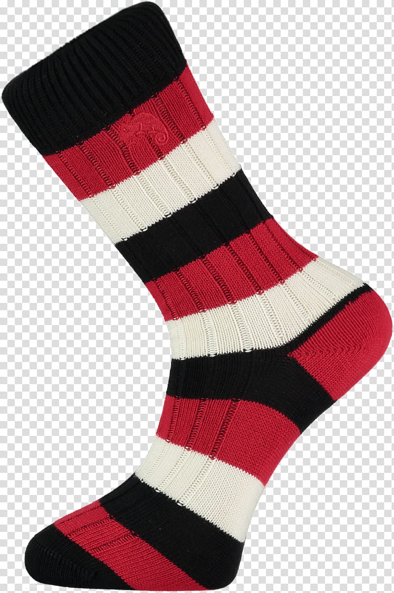 Christmas Black And White, Sock, Knee Highs, Black White Striped Socks, Hosiery, ing, Red, Cotton Socks transparent background PNG clipart