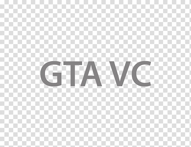 Krzp Dock Icons v  , GTA VC, gray GTA VC text transparent background PNG clipart