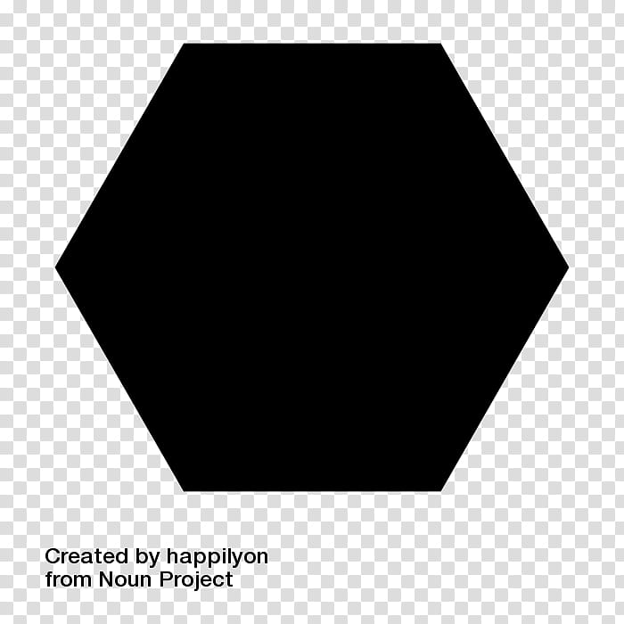 likes, black hexagon illustration transparent background PNG clipart