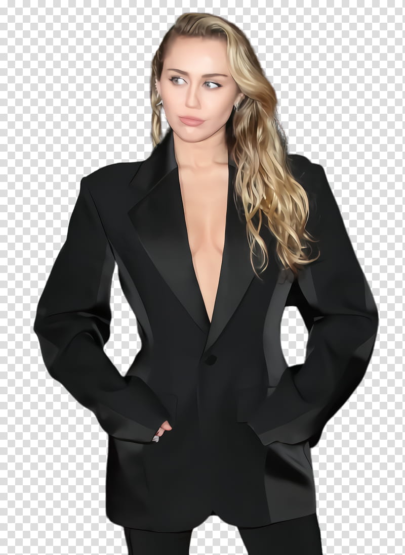 Hair, Miley Cyrus, Blazer, Tuxedo M, Businessperson, Aihe, Sleeve, Dwelling transparent background PNG clipart