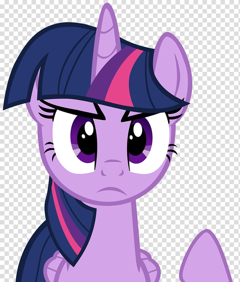 Determined Twilight Sparkle, pink and purple My Little Pony character transparent background PNG clipart