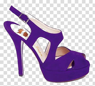 Shoes, women's unpaired purple stiletto transparent background PNG clipart