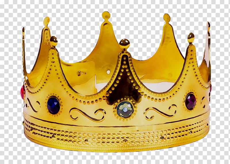 Cartoon Crown, Yellow, Headpiece, Tiara, Metal transparent background PNG clipart