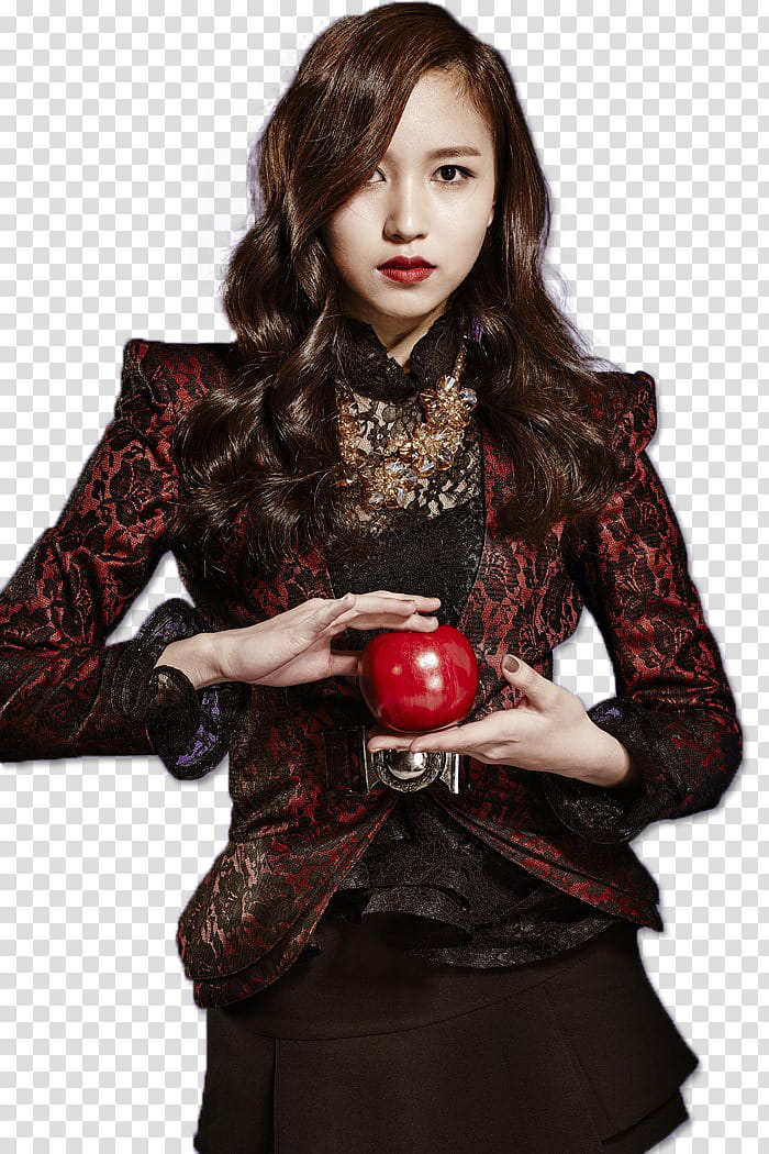 SIXTEEN TWICE p, woman holding red apple transparent background PNG clipart