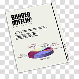 The Office Collection, Dunder Mifflin paper transparent background PNG clipart