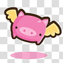 pink pig art transparent background PNG clipart