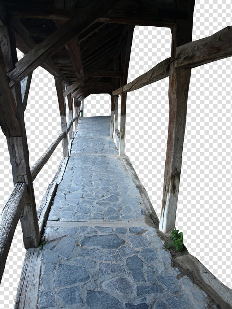 old passage precut, empty bridge transparent background PNG clipart
