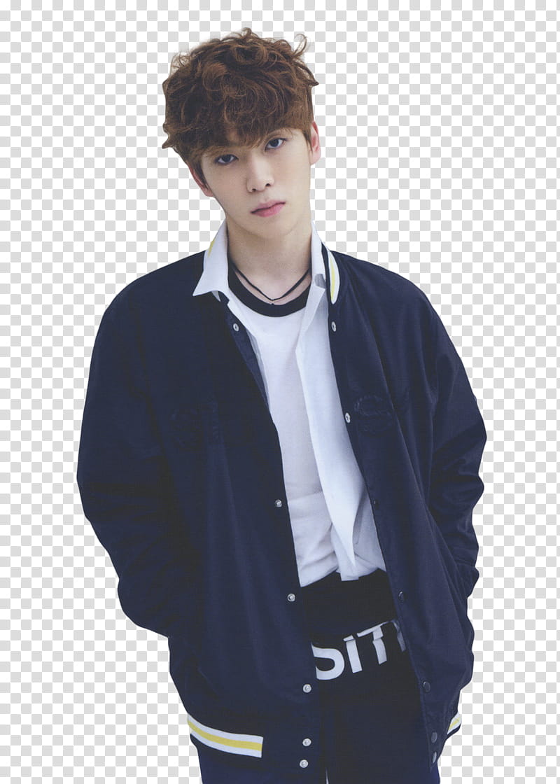 Jaehyun NCT The th Sense, men's blue jacket transparent background PNG clipart