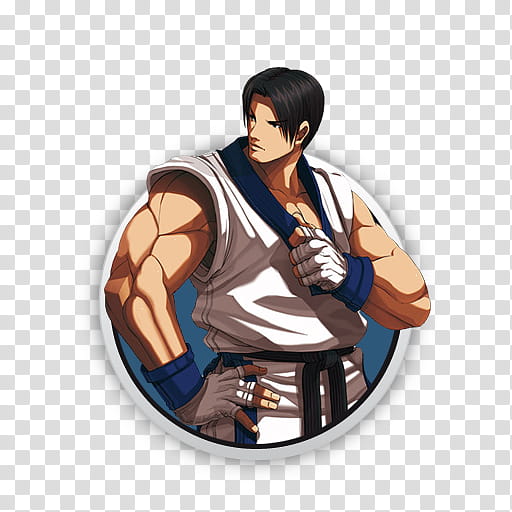 Kof  Character Icon Set, _kim transparent background PNG clipart