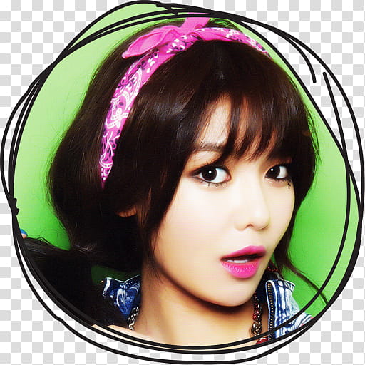 Sooyoung IGAB Circle Lines Folder Icon , Sooyoung , woman's face transparent background PNG clipart