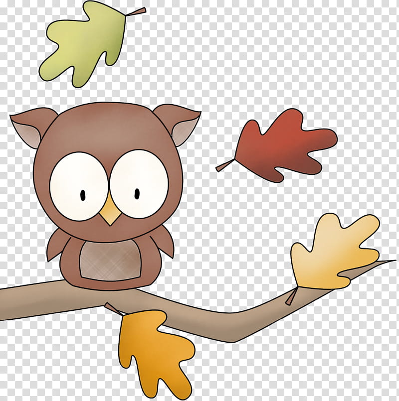 cartoon leaf branch tree, Cartoon, Owl transparent background PNG clipart