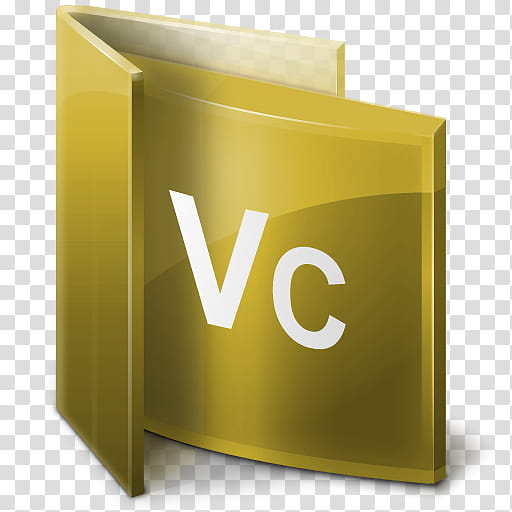 Adobe Folders, yellow vc file extension transparent background PNG clipart