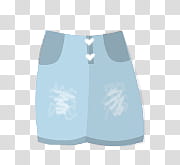 blue skirt illustration transparent background PNG clipart