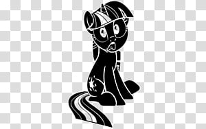 Twilight Sparkle exhausted black, My Little Pony illustration transparent background PNG clipart thumbnail