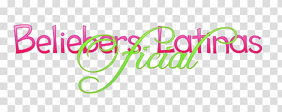 Beliebers latinas oficial Texto transparent background PNG clipart