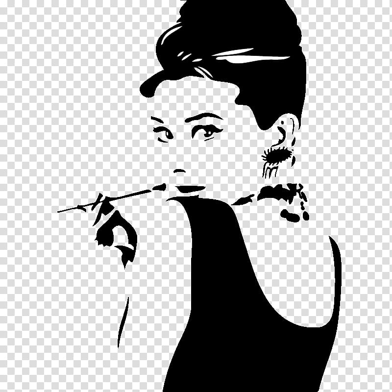 Hair Style, Breakfast At Tiffanys, Wall Decal, Sticker, Mural, Painting, Living Room, Sticker Art transparent background PNG clipart