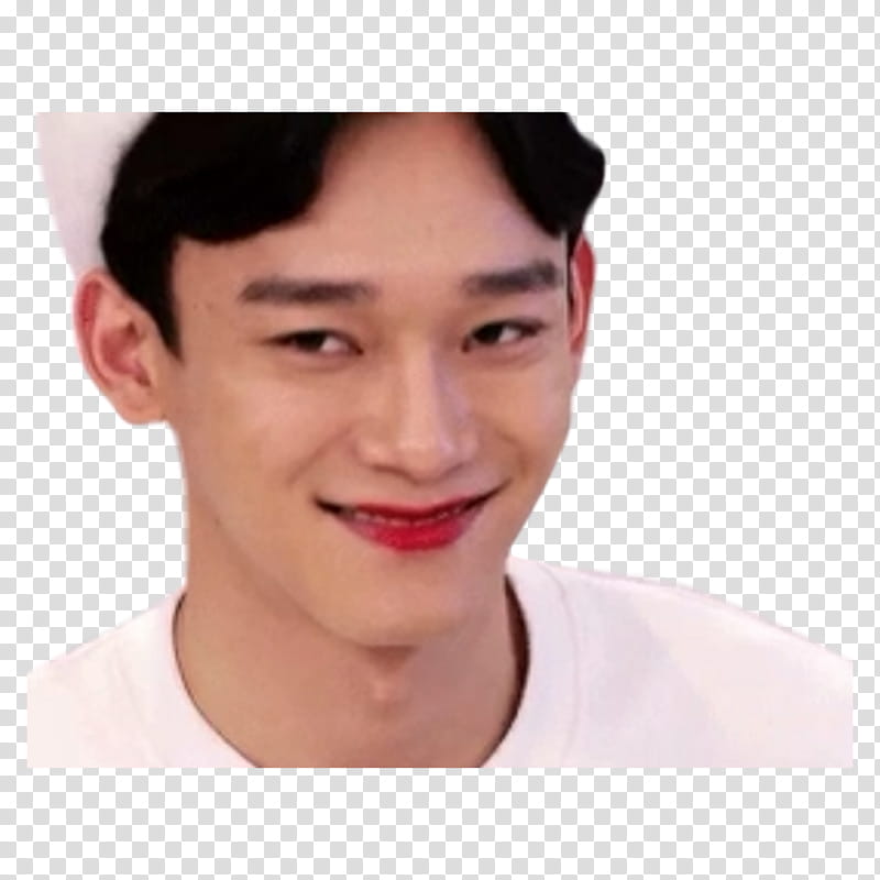 KPOP MEME EPISODE  EXO, smiling man wearing white crew-neck top transparent background PNG clipart