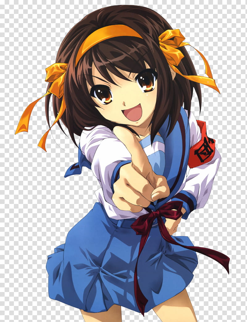 Haruhi Suzumiya transparent background PNG clipart