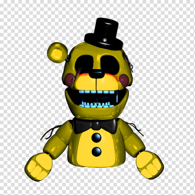 Five Nights At Freddy's Withered Golden Freddy, HD Png Download