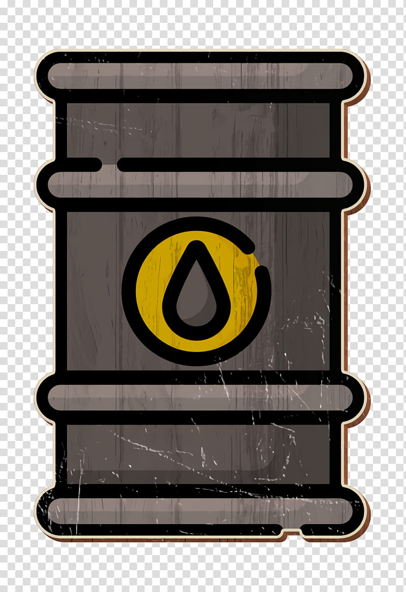 Climate Change icon Oil barrel icon Petroleum icon, Yellow, Symbol, Sign, Logo transparent background PNG clipart