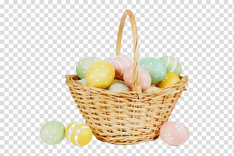 Easter egg, Watercolor, Paint, Wet Ink, Easter
, Basket, Picnic Basket, Food transparent background PNG clipart