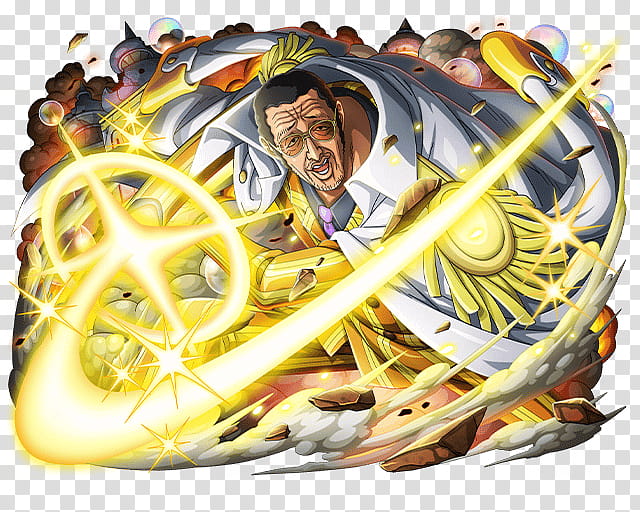 Borsalino AKA Admiral Kizaru, One Piece character transparent background PNG clipart