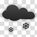 plain weather icons, , snowflakes and white cloud transparent background PNG clipart