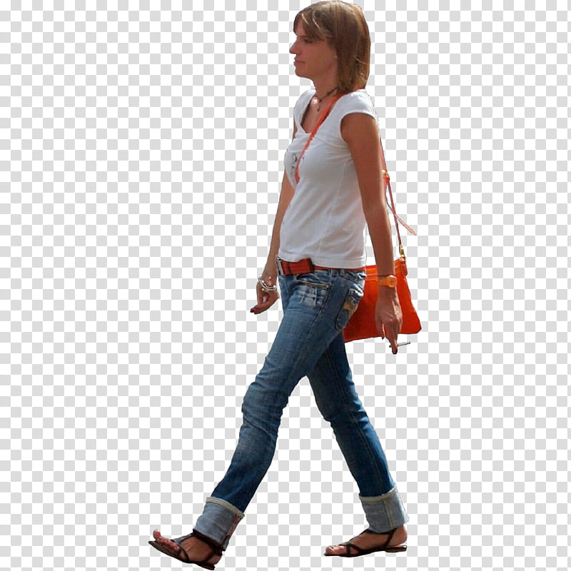 Girl, Woman, Walking, Denim, Female, Binary File, Jeans, Clothing transparent background PNG clipart