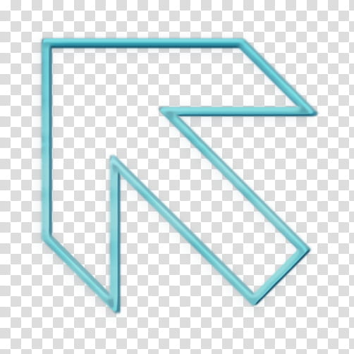 move icon right icon, Turquoise, Line, Aqua, Logo, Symbol, Triangle, Arrow transparent background PNG clipart