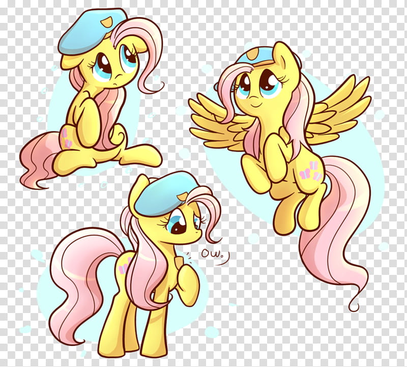 Fluttershy with A Beret, Apple Jack My Little Pony transparent background PNG clipart