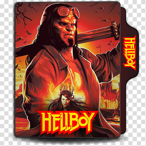 Hellboy  Movie Folder Icon , Hellboy () transparent background PNG clipart