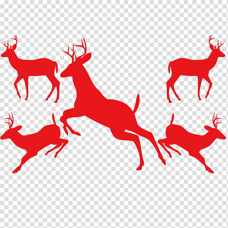 Christmas Tree Line Drawing, Deer, Reindeer, Moose, Silhouette, Red, Wildlife, Area transparent background PNG clipart