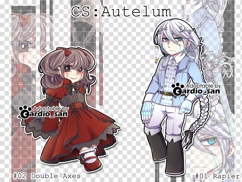 CS Autelum auction OPEN  , male and female anime character transparent background PNG clipart