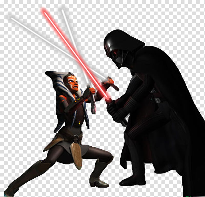 Ahsoka Tano Vs Darth Vader transparent background PNG clipart