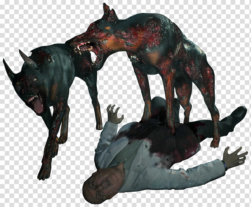 Resident Evil  Cerberus Render, zombie hound on person transparent background PNG clipart