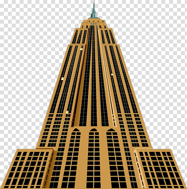 Building, Empire State Building, Chrysler Building, Skyscraper, Highrise Building, Landmark, Tower, Symmetry transparent background PNG clipart