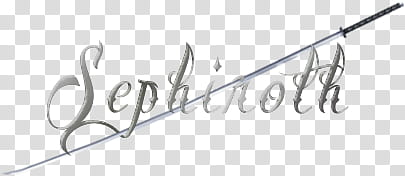 Sephiroth Name Banner transparent background PNG clipart