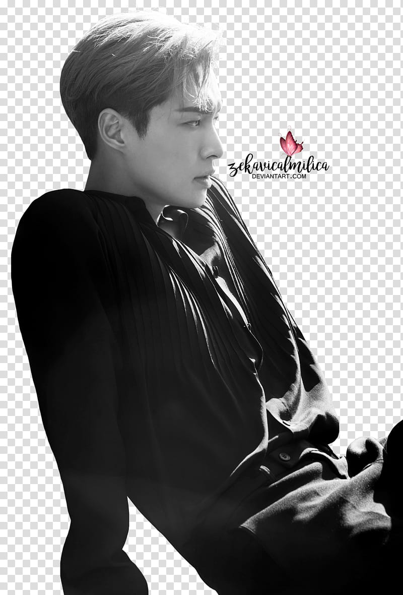 EXO Lay Give Me A Chance, man wearing black dress shirt transparent background PNG clipart