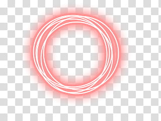 Circulos, red neon light art transparent background PNG clipart
