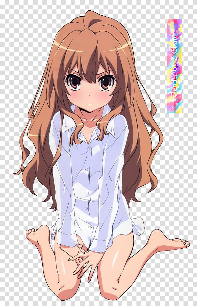Brown Haired Female Anime Character Transparent Background Png