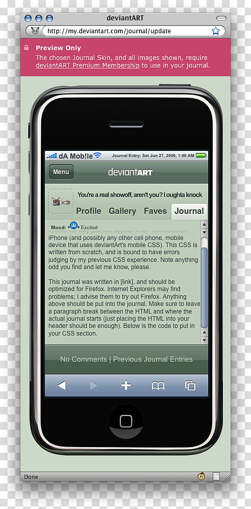 Old dA Mobile CSS, black iPhone  screenshot transparent background PNG clipart
