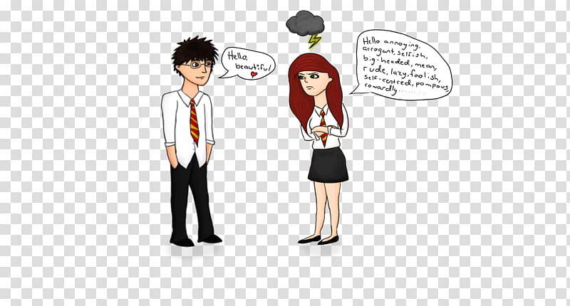 Jily, man and woman talking meme transparent background PNG clipart