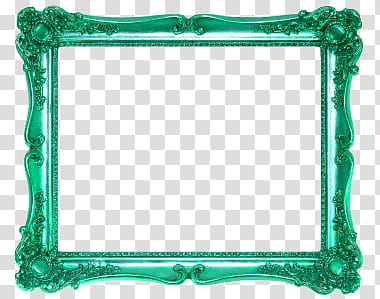 DeDecoraciones s, green frame transparent background PNG clipart