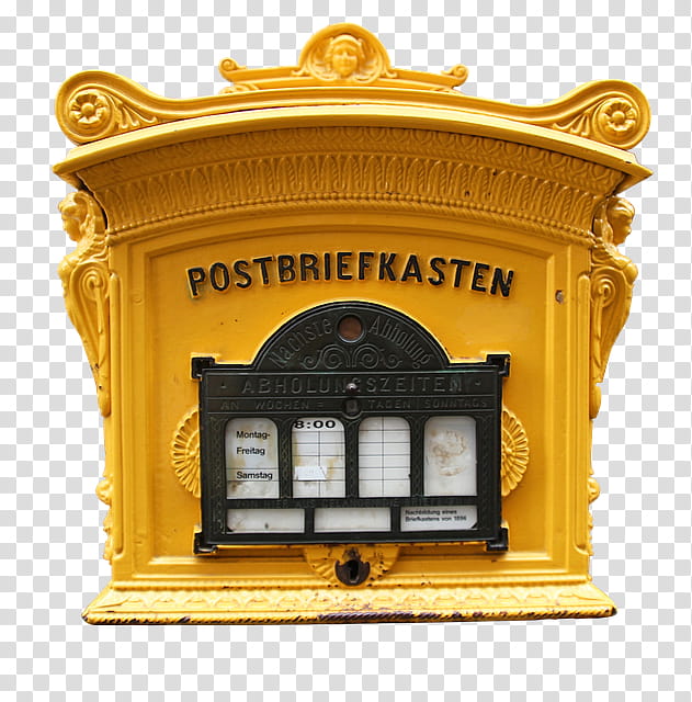 Building, Letter Box, Post Box, Mail, Alamy, Yellow, Architecture, Facade transparent background PNG clipart